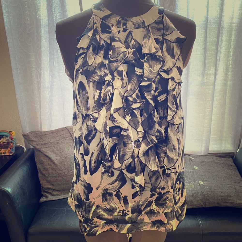 Silk Saks Fifth Avenue top size S